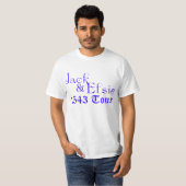 De T-Shirt "Jack and Elsie Tour" (Voorkant volledig)