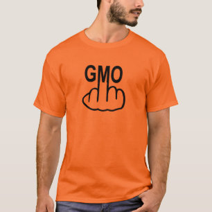 De t-shirt Maart zegt Nr aan GMO