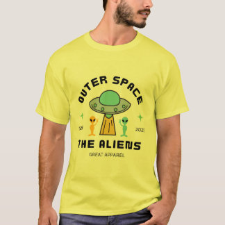De t-shirt-shirten van de alien t-shirt