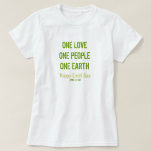 De T-shirt van de Dag van de aarde