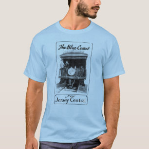 De T-shirt van de Mannen van de blauwe komeet