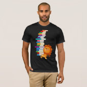 De T-shirt van de Voracious Reader (Cute Cartoon L (Voorkant volledig)