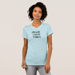 De T-shirt van de Yoga van de Liefde van de vrede