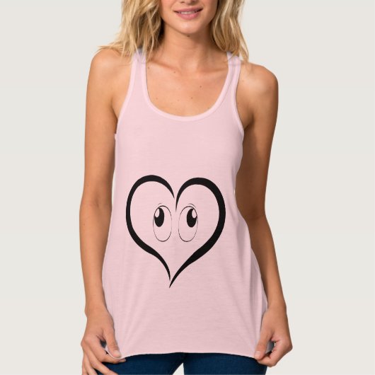 De T-shirt van het Hart van de Liefde van de pret (Voorkant)