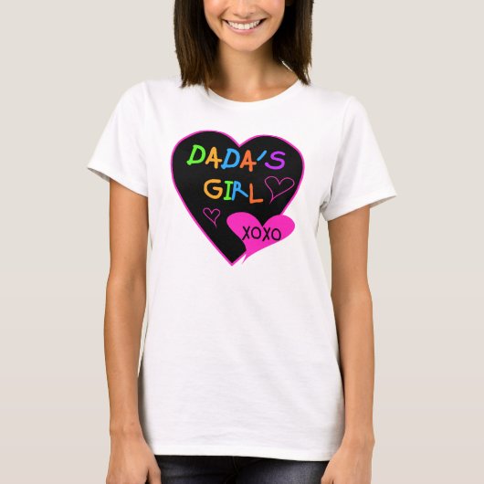 De T-shirt van het Meisje van Dada, Mok, Knoop, (Voorkant)