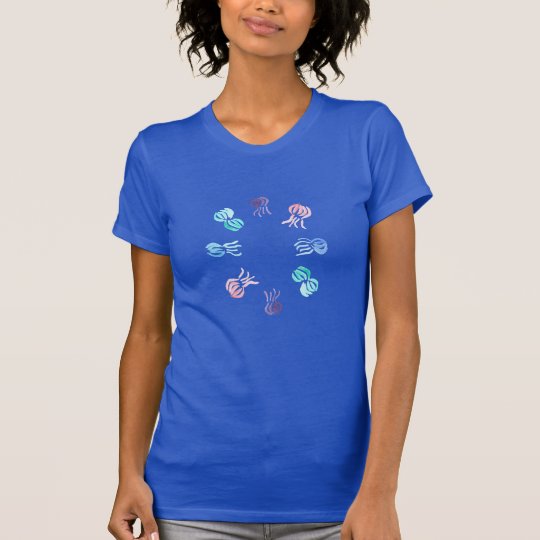 De T-shirt van Jersey van de Vrouwen van kwallen