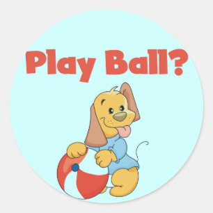 De T-shirts en de Giften van de Bal van het spel Ronde Sticker