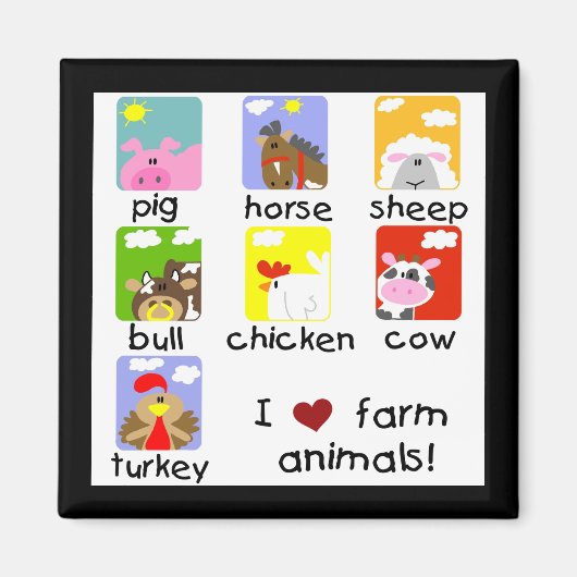 De T-shirts en de Giften van de Dieren van het boe Magneet (Voorkant)