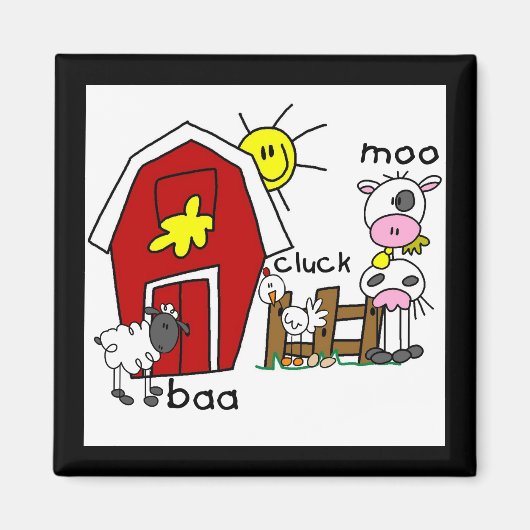 De T-shirts en de Giften van de Dieren van het Boe Magneet (Voorkant)