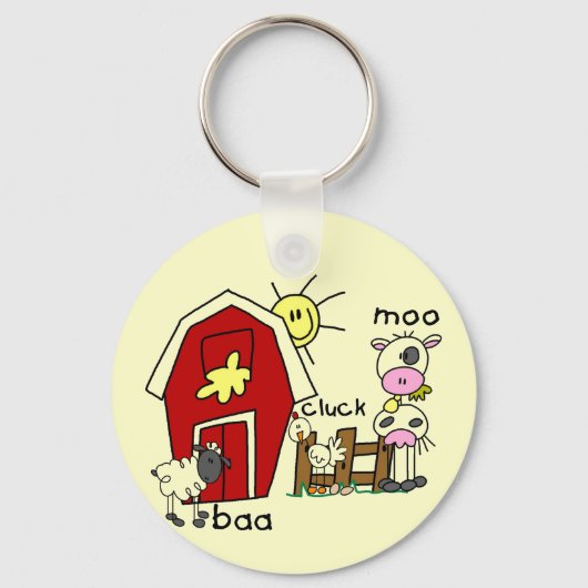 De T-shirts en de Giften van de Dieren van het Boe Sleutelhanger (Voorkant)