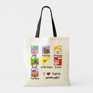 De T-shirts en de Giften van de Dieren van het boe Tote Bag