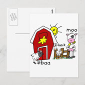 De T-shirts en de Giften van de Dieren van het Briefkaart (Voorkant / Achterkant)