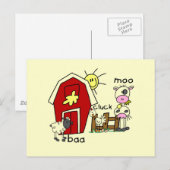 De T-shirts en de Giften van de Dieren van het Briefkaart (Voorkant / Achterkant)