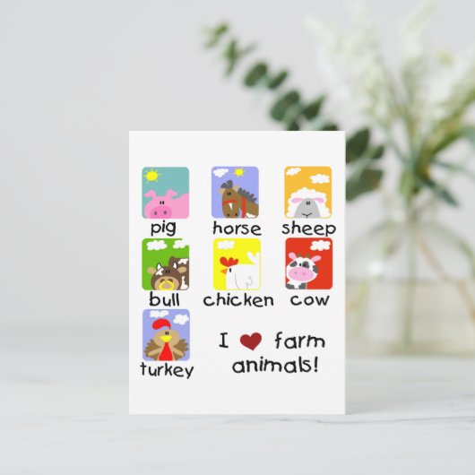 De T-shirts en de Giften van de Dieren van het Briefkaart (Staand voorkant)