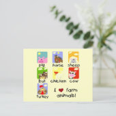 De T-shirts en de Giften van de Dieren van het Briefkaart (Staand voorkant)