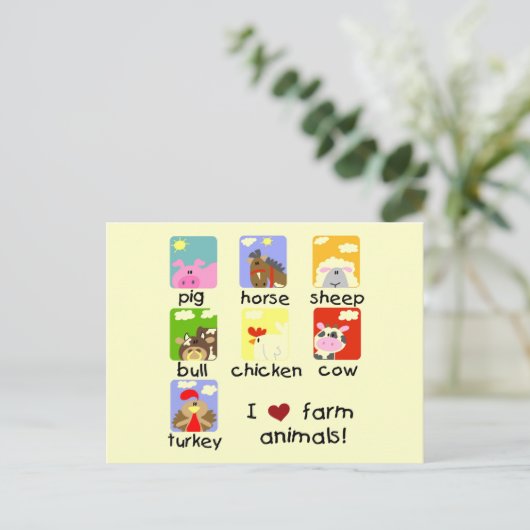 De T-shirts en de Giften van de Dieren van het Briefkaart (Staand voorkant)