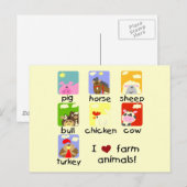 De T-shirts en de Giften van de Dieren van het Briefkaart (Voorkant / Achterkant)