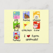 De T-shirts en de Giften van de Dieren van het Briefkaart (Voorkant)