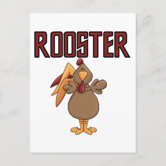 De T-shirts en de Giften van de haan Briefkaart (Voorkant)