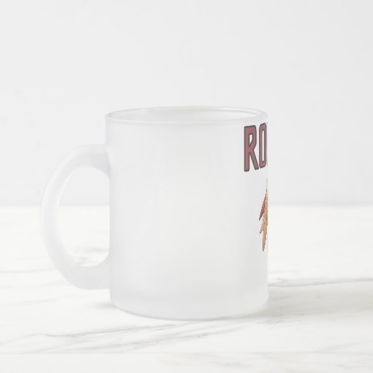 De T-shirts en de Giften van de haan Matglas Koffiemok (Links)