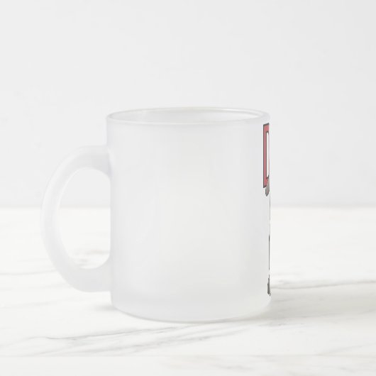 De T-shirts en de Giften van de hond Matglas Koffiemok (Links)