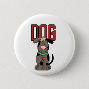 De T-shirts en de Giften van de hond Ronde Button 5,7 Cm
