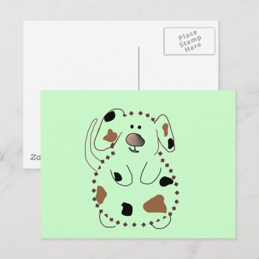 De T-shirts en de Giften van de Hond van de Briefkaart (Voorkant / Achterkant)