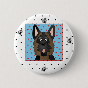 De T-shirts en de Giften van de Hond van de Duitse Ronde Button 5,7 Cm
