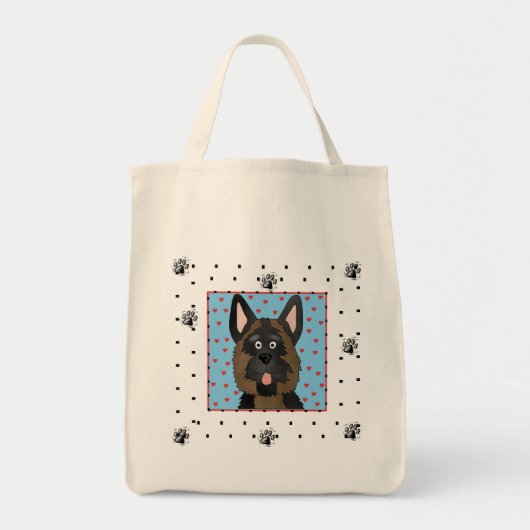 De T-shirts en de Giften van de Hond van de Duitse Tote Bag (Voorkant)