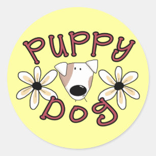 De T-shirts en de Giften van de Hond van het Puppy Ronde Sticker