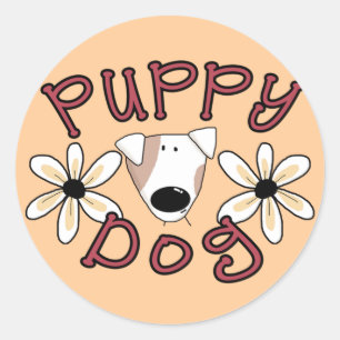 De T-shirts en de Giften van de Hond van het Puppy Ronde Sticker
