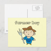 De T-shirts en de Giften van de Jongen van de Briefkaart (Voorkant / Achterkant)