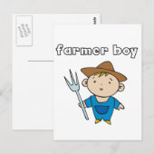 De T-shirts en de Giften van de Jongen van de Briefkaart (Voorkant / Achterkant)