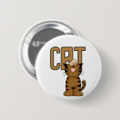 De T-shirts en de Giften van de kat Ronde Button 5,7 Cm (Voorkant /achterkant)