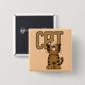 De T-shirts en de Giften van de kat Vierkante Button 5,1 Cm (Voorkant /achterkant)