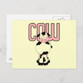 De T-shirts en de Giften van de koe Briefkaart (Voorkant / Achterkant)