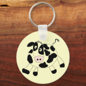 De T-shirts en de Giften van de Koe van het boerde Sleutelhanger (Voorkant)