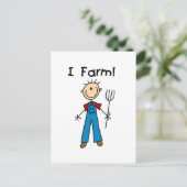 De T-shirts en de Giften van de Landbouwer van het Briefkaart (Staand voorkant)