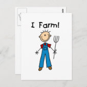 De T-shirts en de Giften van de Landbouwer van het Briefkaart (Voorkant / Achterkant)