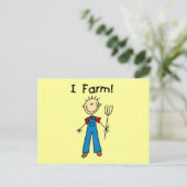 De T-shirts en de Giften van de Landbouwer van het Briefkaart (Staand voorkant)