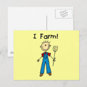 De T-shirts en de Giften van de Landbouwer van het Briefkaart (Voorkant / Achterkant)