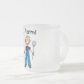 De T-shirts en de Giften van de Landbouwer van het Matglas Koffiemok (Voorkant rechts)