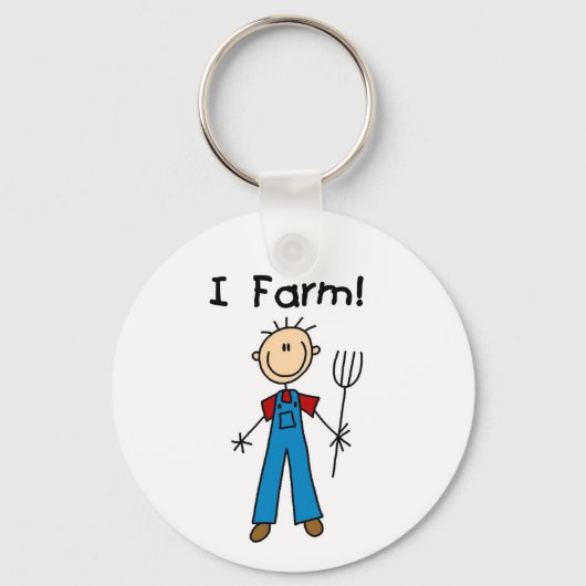 De T-shirts en de Giften van de Landbouwer van het Sleutelhanger (Voorkant)
