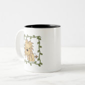 De T-shirts en de Giften van de Leeuw van het baby Tweekleurige Koffiemok (Voorkant links)