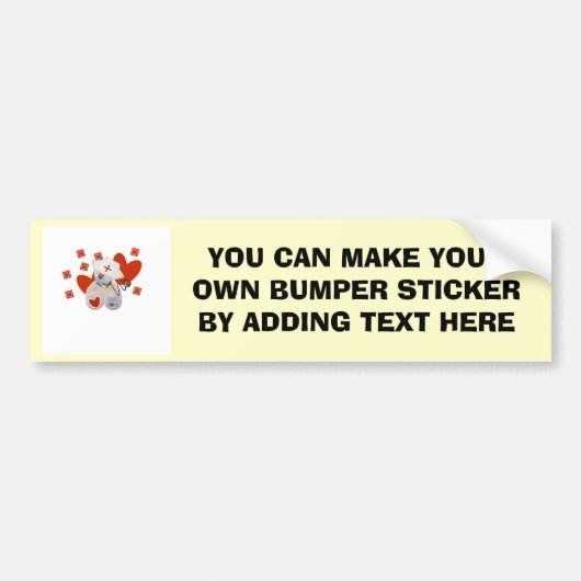 De T-shirts en de Giften van de Liefde van de Verp Bumpersticker (Voorkant)