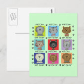 De T-shirts en de Giften van de Minnaar van de Kat Briefkaart (Voorkant / Achterkant)