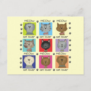 De T-shirts en de Giften van de Minnaar van de Kat Briefkaart