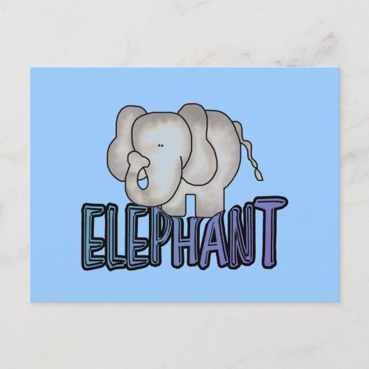 De T-shirts en de Giften van de olifant Briefkaart (Voorkant)