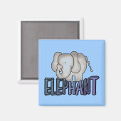 De T-shirts en de Giften van de olifant Magneet (Voorkant / Achterkant)