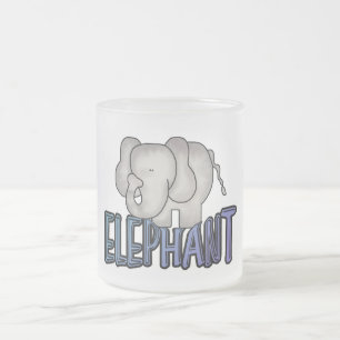 De T-shirts en de Giften van de olifant Matglas Koffiemok